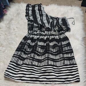 Express One Shoulder Ruffle Dress- XS